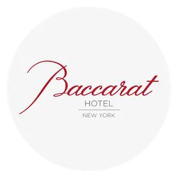 Baccarat logo, white icon version, on a transparent background