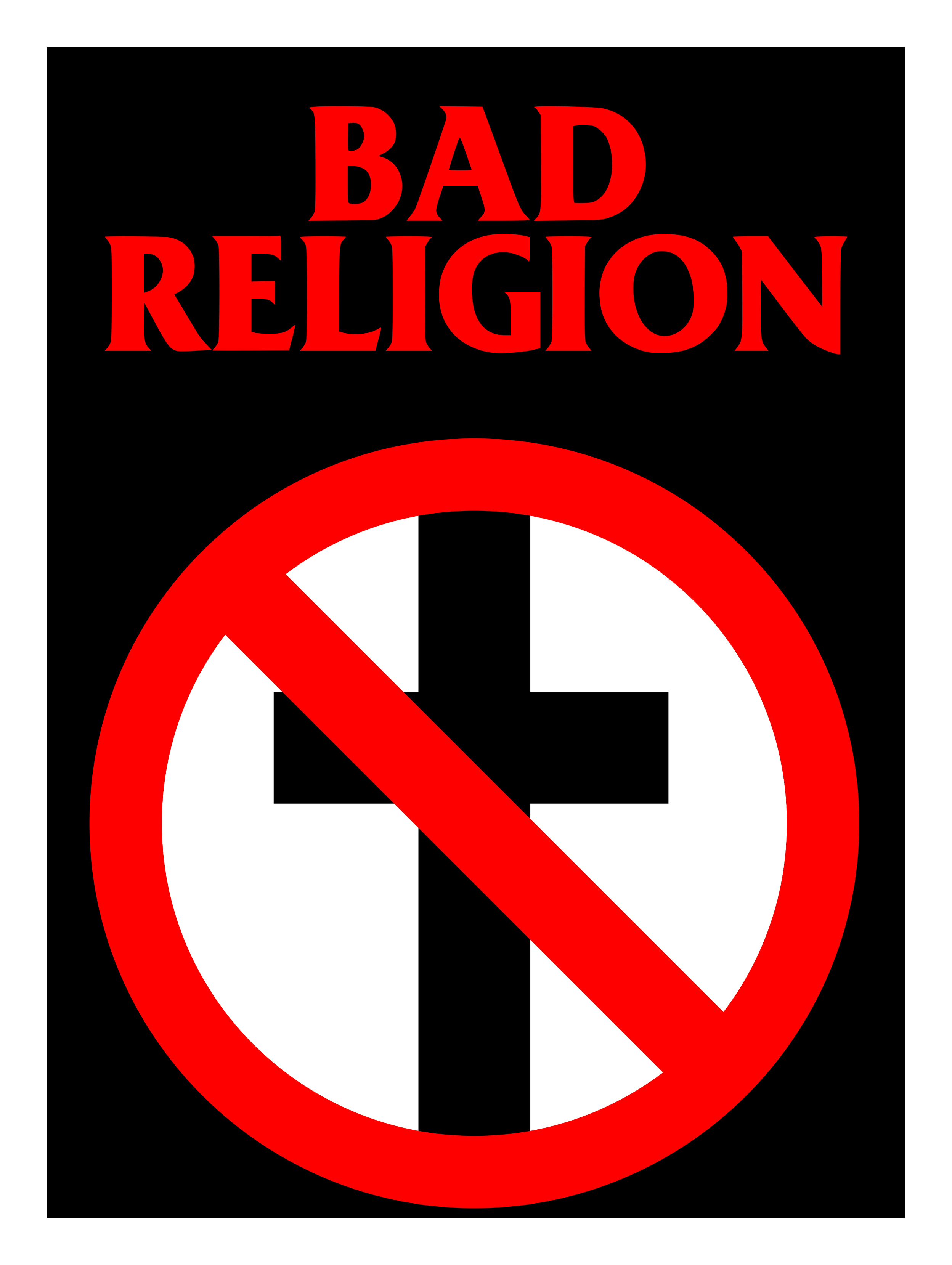 Bad Religion logo on a transparent background