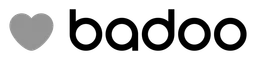 Badoo logo, black wordmark version, on a transparent background