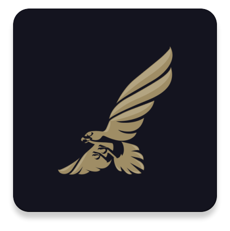 Bahrain Air logo, black icon version, on a transparent background