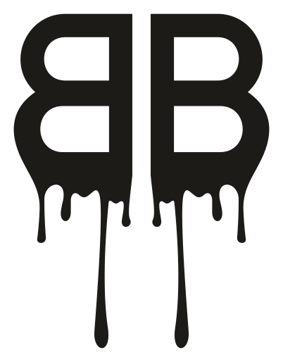 Balenciaga logo, black version, on a transparent background