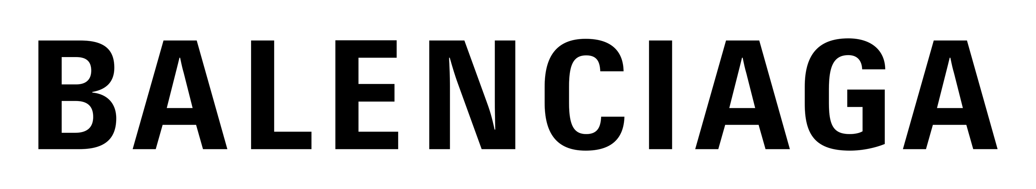 Balenciaga logo on a transparent background