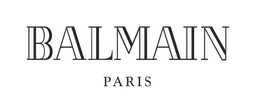 Balmain logo, black wordmark version, on a transparent background