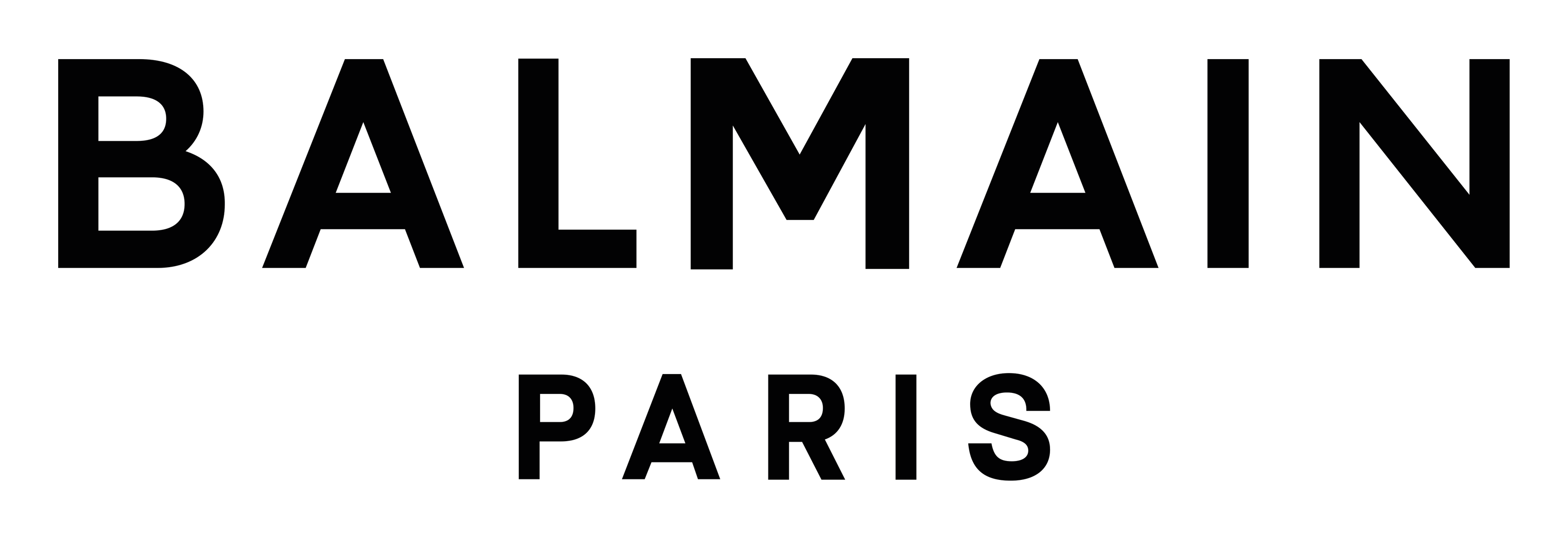 Balmain logo on a transparent background