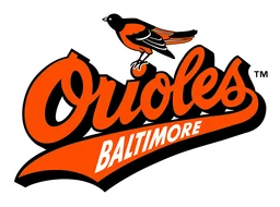 Baltimore Orioles logo, horizontal version, on a transparent background