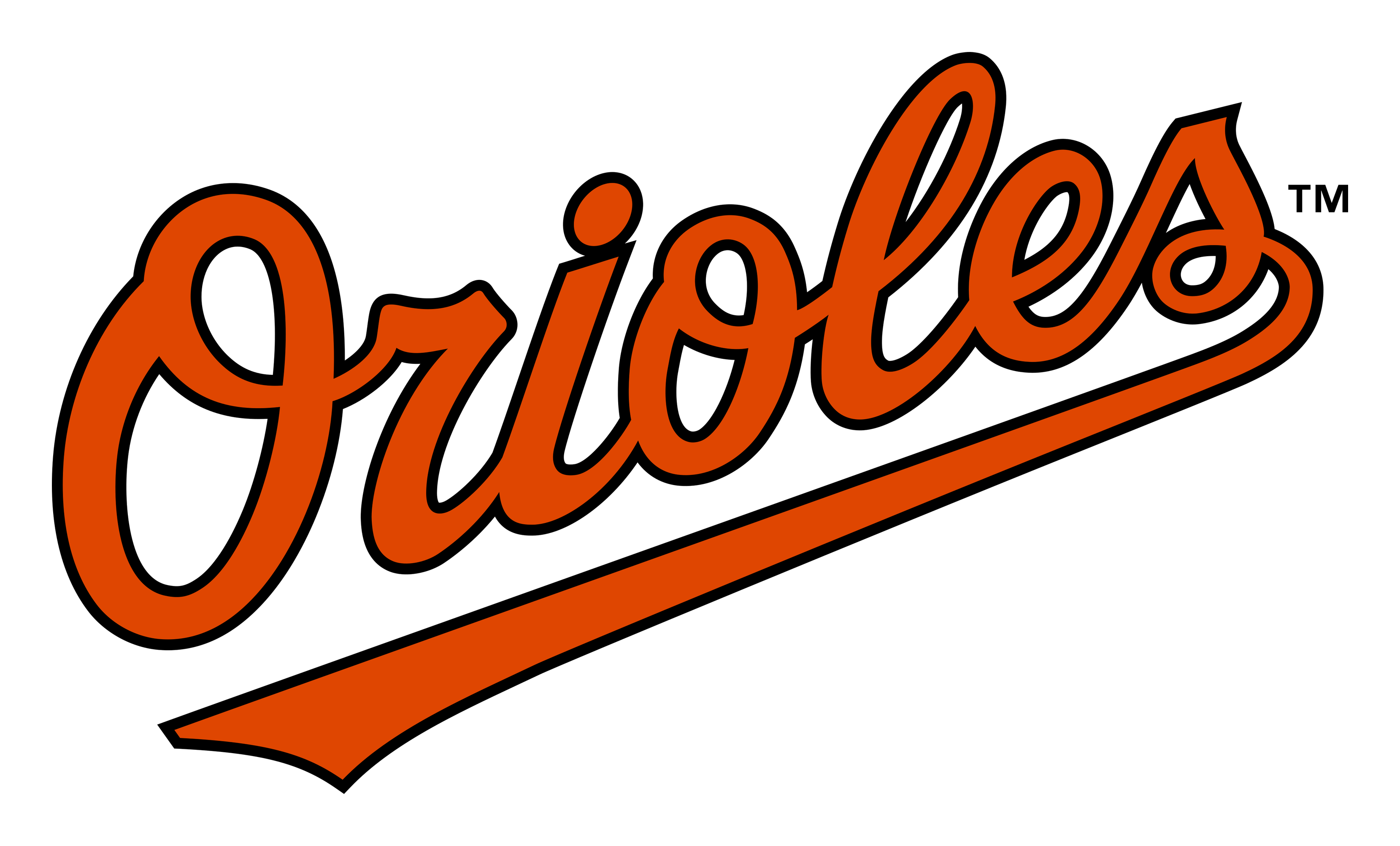 Baltimore Orioles logo on a transparent background