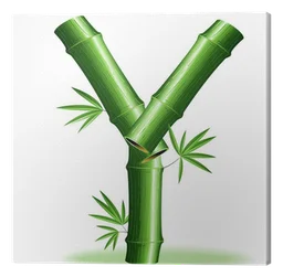 Bamboo logo, icon version, on a transparent background
