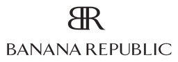 Banana Republic Logo, Variante Wortmarke schwarz, auf transparentem Hintergrund