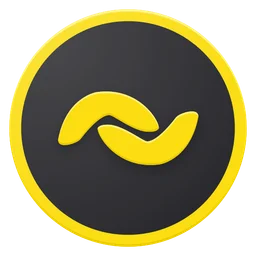 Banano logo, icon version, on a transparent background