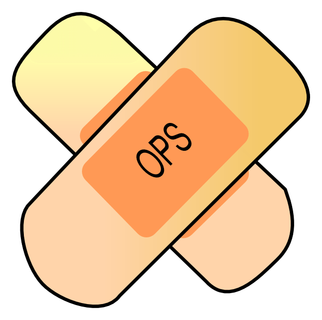 Band Aid logo on a transparent background
