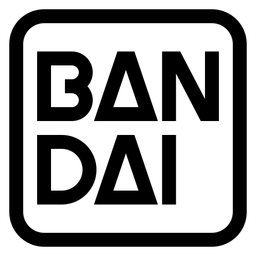 Bandai logo, black icon version, on a transparent background