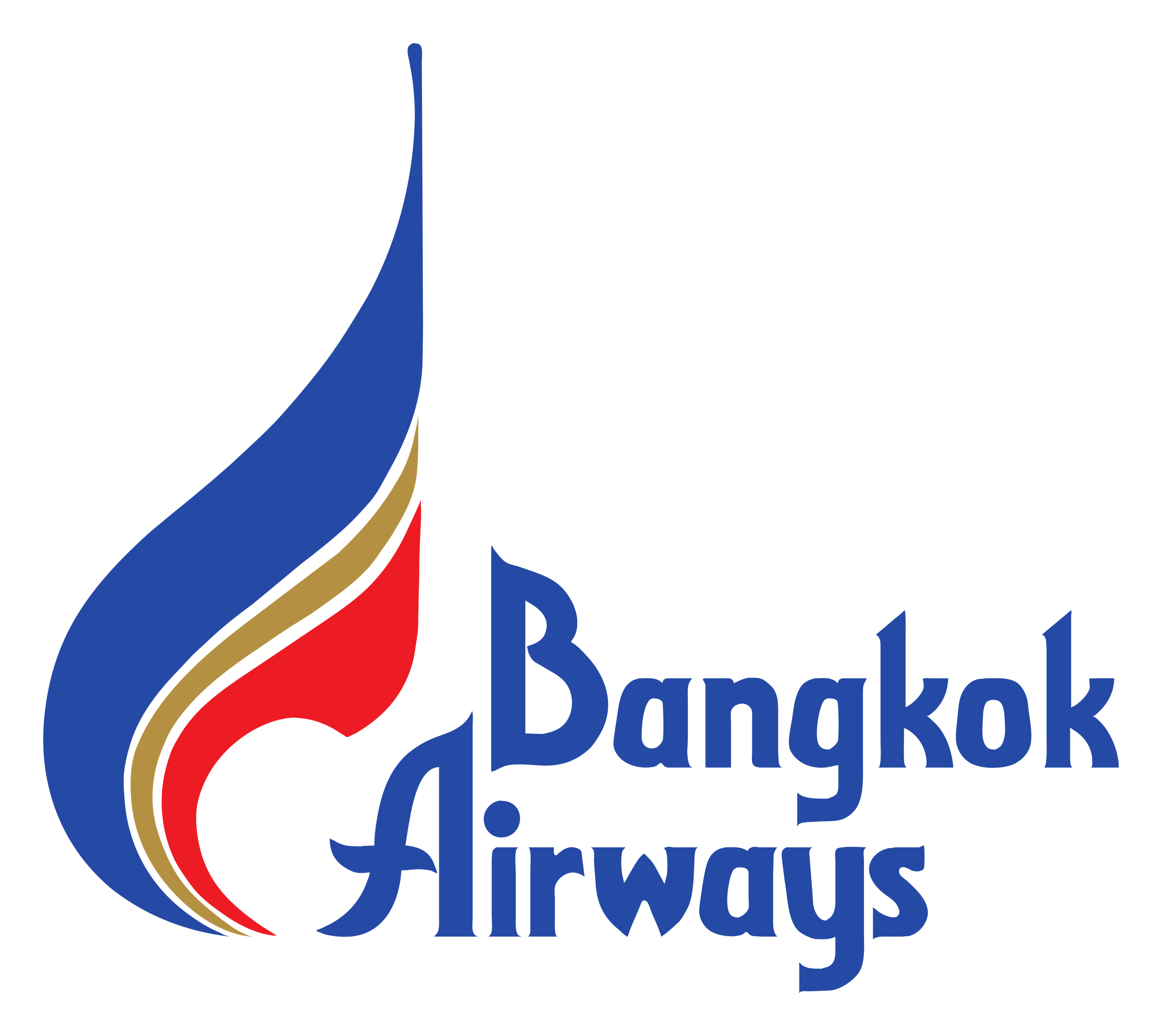 Bangkok Airways logo on a transparent background