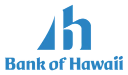 Bank of Hawaii logo, horizontal version, on a transparent background