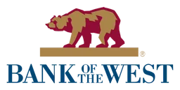 Bank of the West logo, horizontal version, on a transparent background