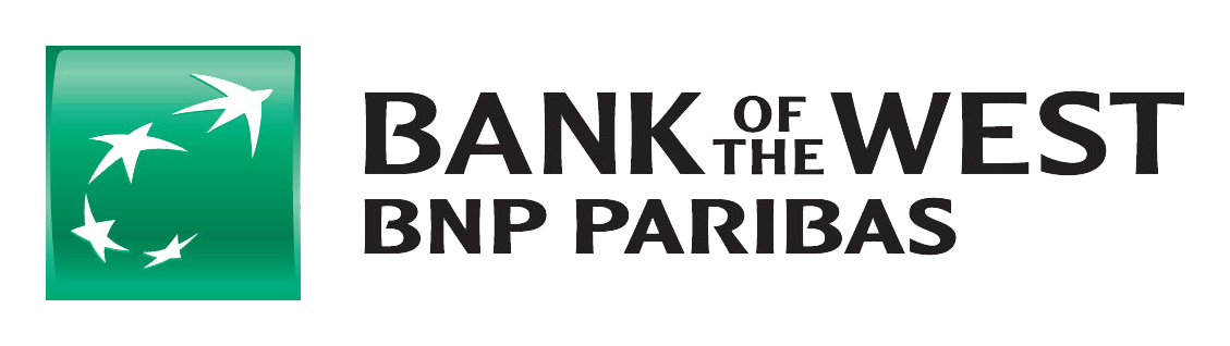 Bank of the West logo on a transparent background