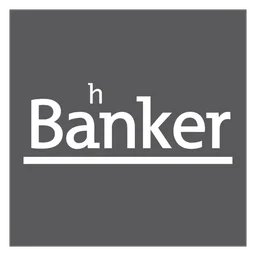 Bankera logo, monochrome icon version, on a transparent background