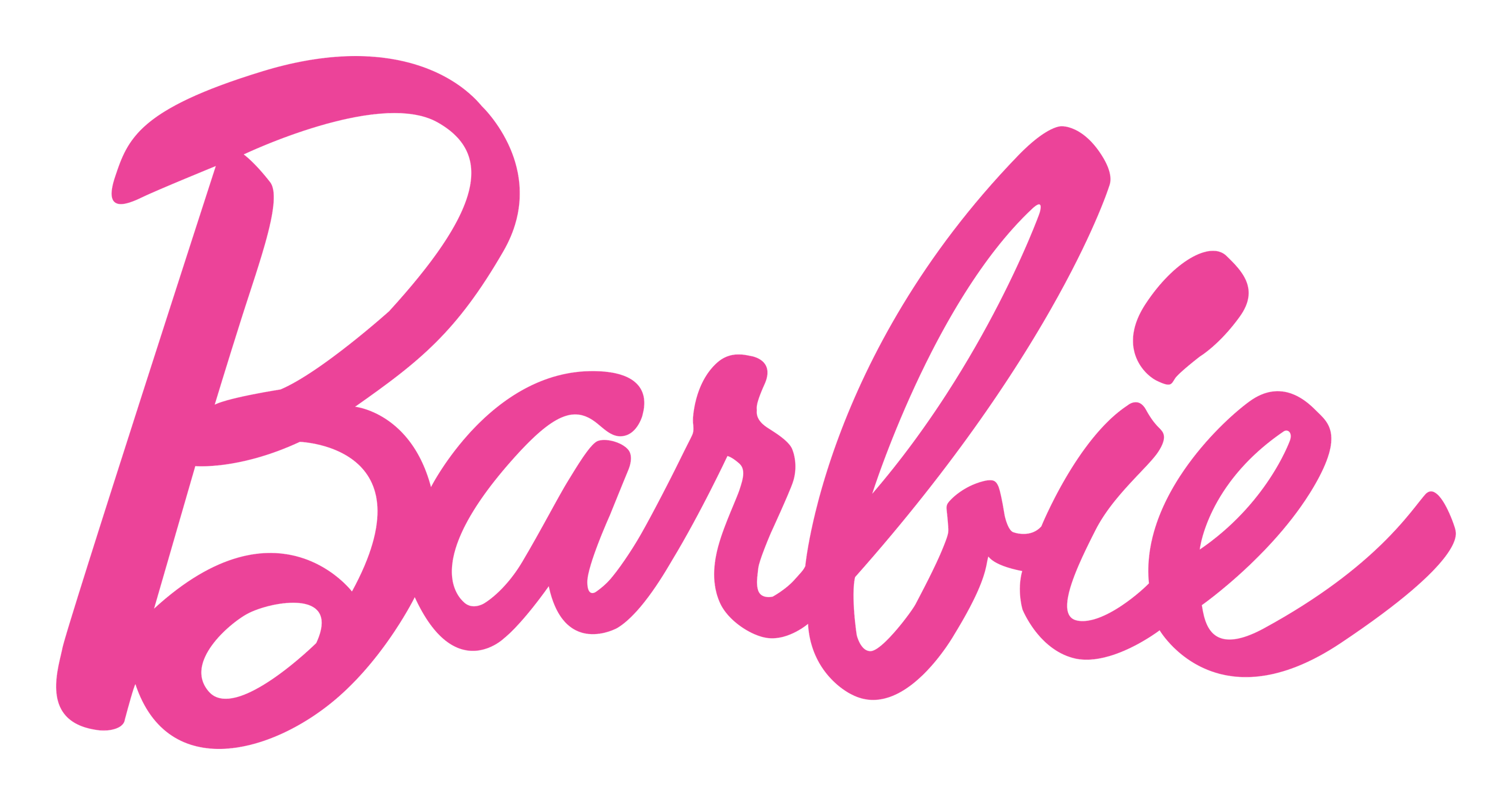 Barbie logo on a transparent background