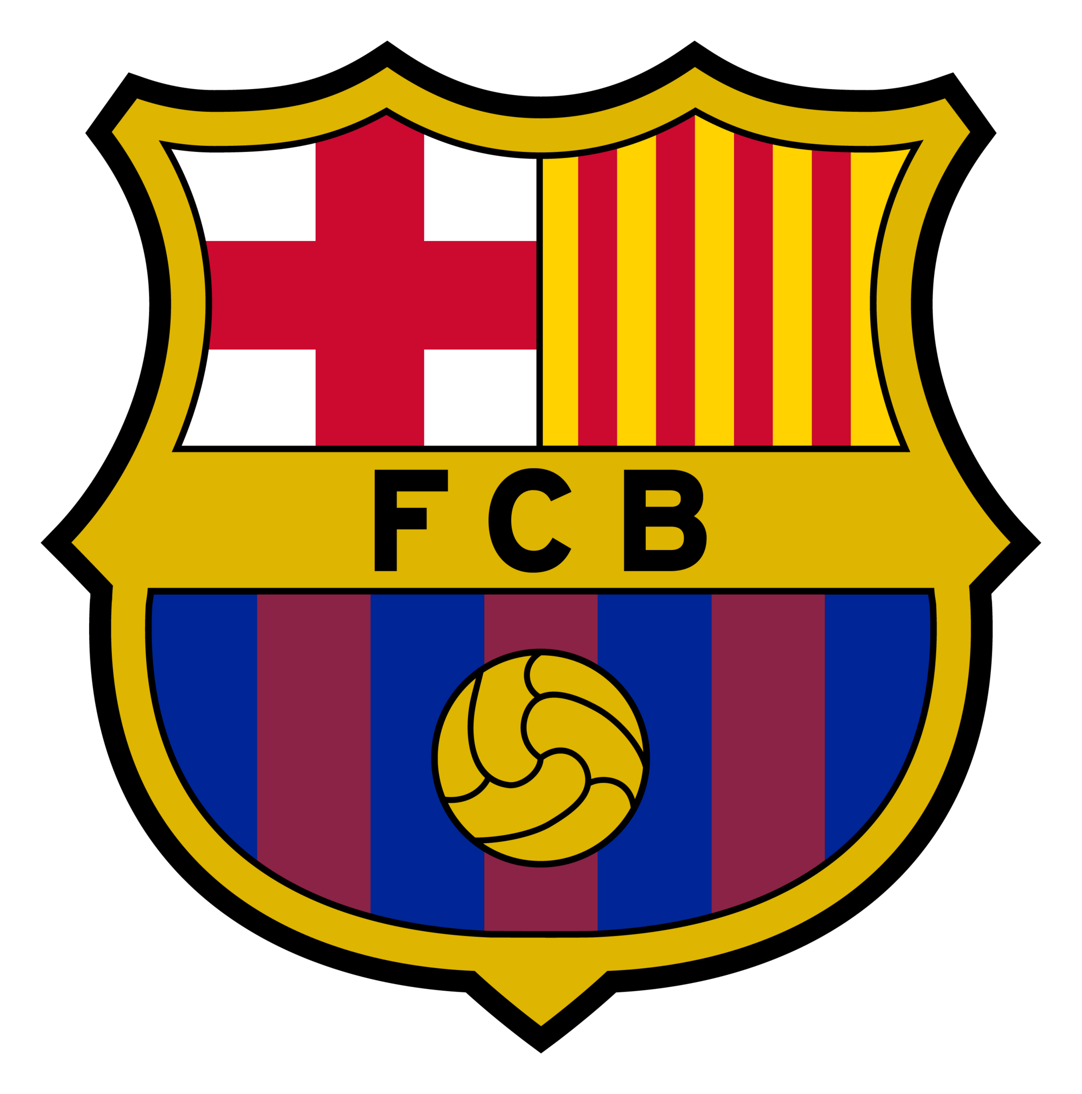 Barcelona logo on a transparent background