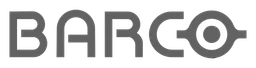 Barco logo, monochrome wordmark version, on a transparent background