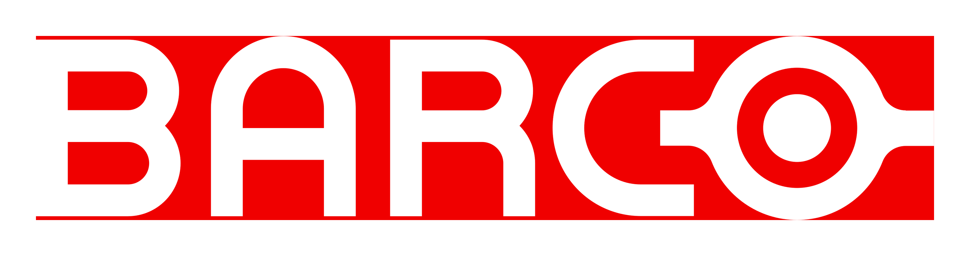 Barco logo on a transparent background