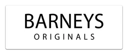 Barneys logo, white wordmark version, on a transparent background