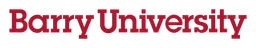 Barry University logo, wordmark version, on a transparent background