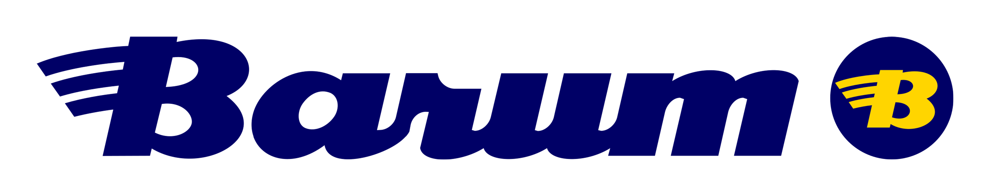 Barum logo on a transparent background