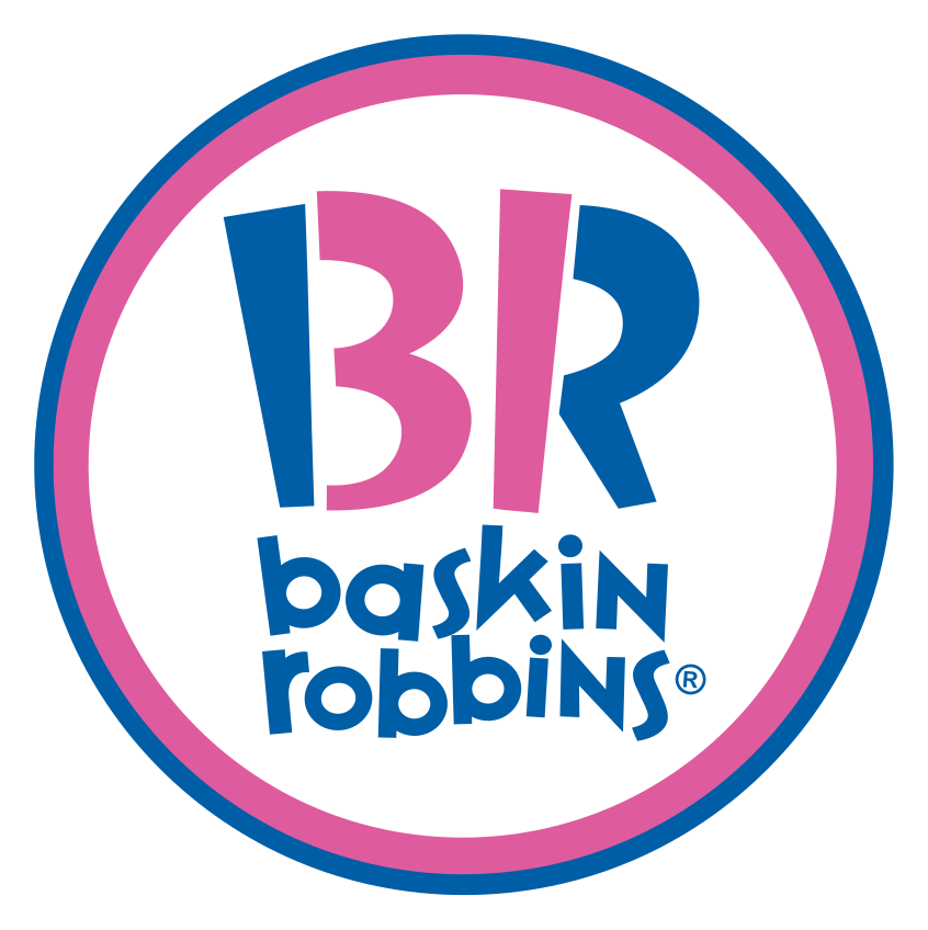 Baskin Robbins logo on a transparent background