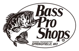 Logo de Bass Pro Shops, versión monocromo, sobre fondo transparente
