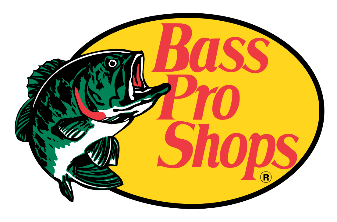 Logo de Bass Pro Shops sobre fondo transparente