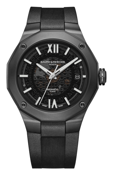 Baume Et Mercier logo, black version, on a transparent background