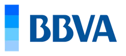 Bbva Bank logo, horizontal version, on a transparent background