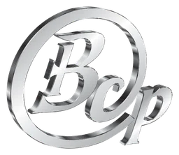 BCP logo, monochrome icon version, on a transparent background