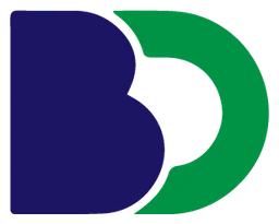BD logo, horizontal version, on a transparent background
