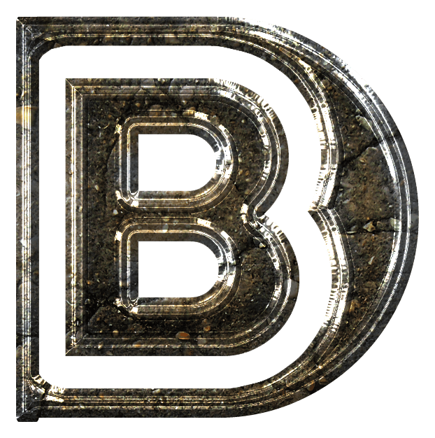 BD logo, monochrome icon version, on a transparent background