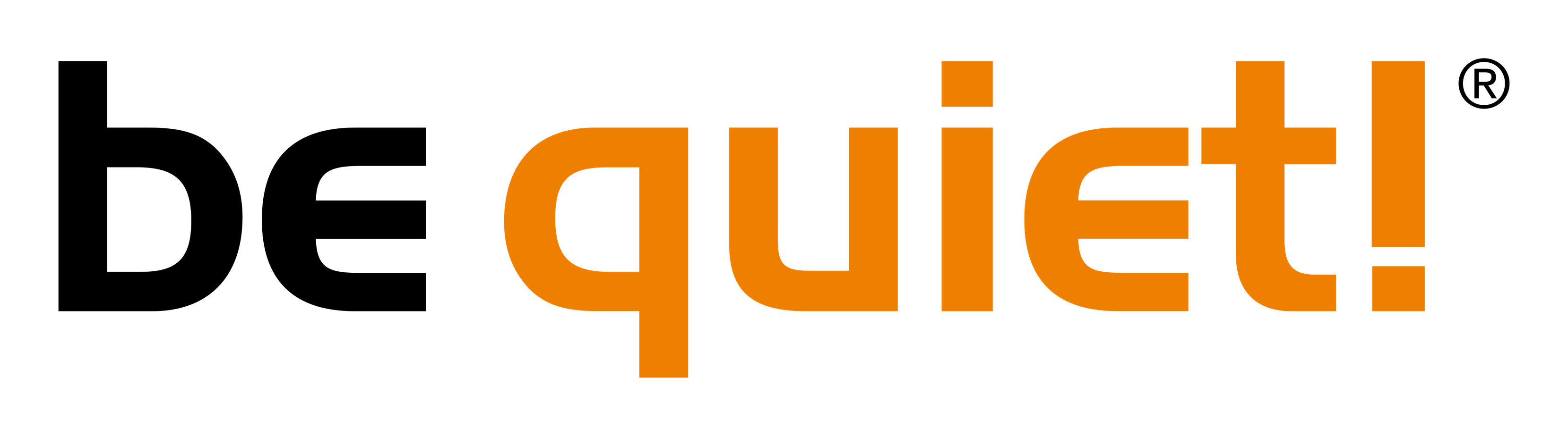 Be Quiet logo on a transparent background