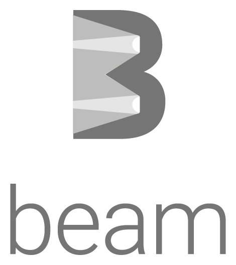 Beam Logo logo, monochrome icon version, on a transparent background