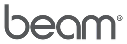 Beam logo, monochrome wordmark version, on a transparent background