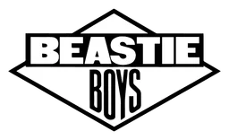 Beastie Boys logo, monochrome version, on a transparent background