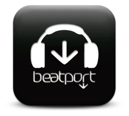 Beatport logo, black icon version, on a transparent background