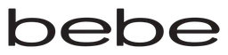 Bebe logo, black wordmark version, on a transparent background