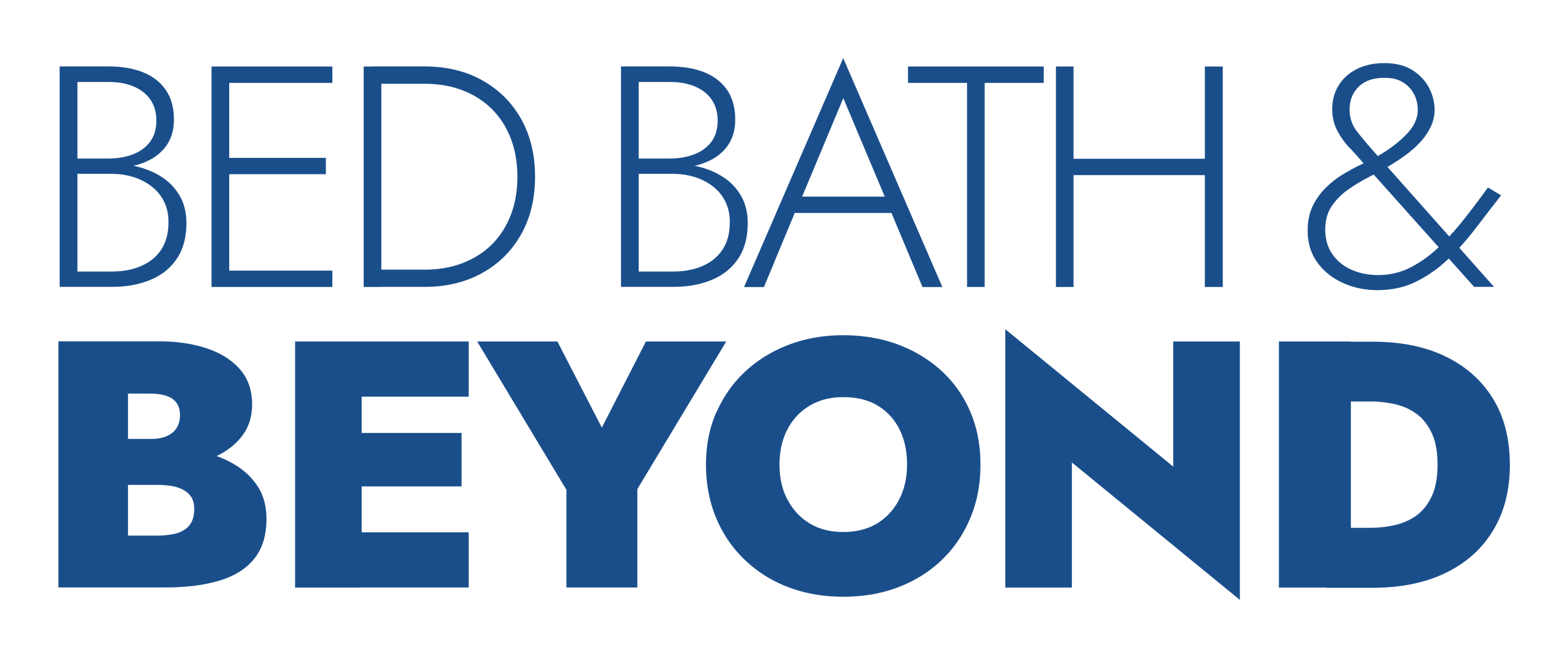 Bed Bath and Beyond logo on a transparent background