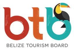 Belize Tourism logo, horizontal version, on a transparent background