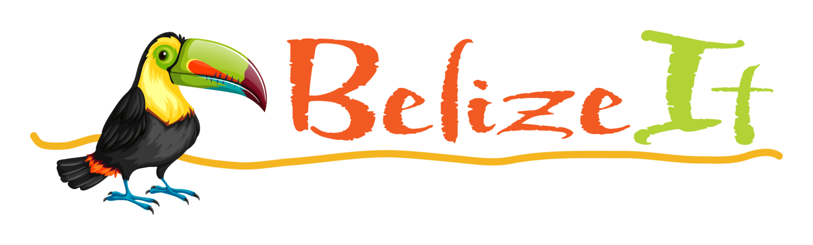 Belize Tourism logo on a transparent background