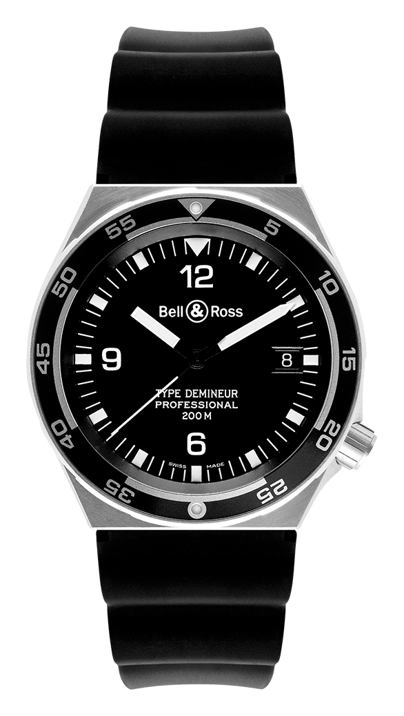 Bell and Ross logo, black version, on a transparent background