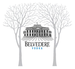 Belvedere logo, monochrome icon version, on a transparent background