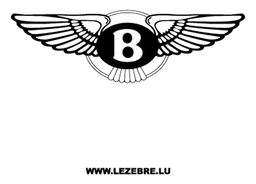 Bentley logo, black version, on a transparent background