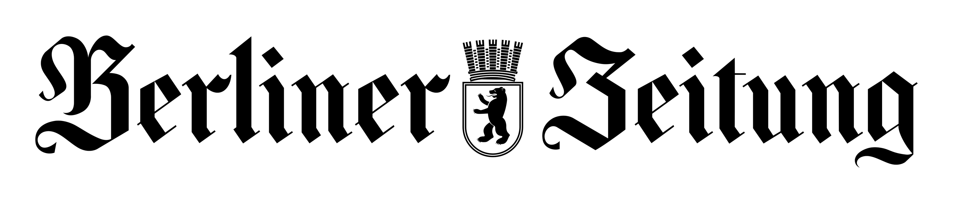 Berliner Zeitung logo on a transparent background