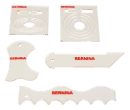 Bernina logo, white icon version, on a transparent background