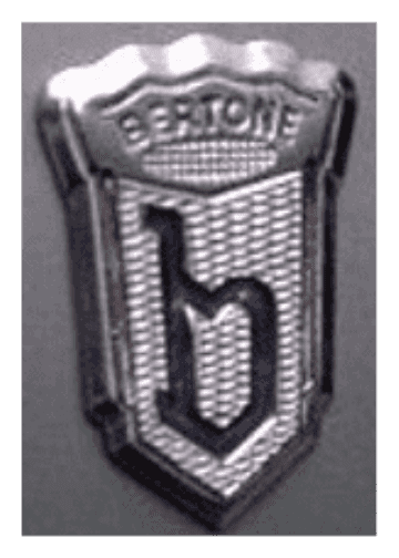 Bertone logo, monochrome version, on a transparent background
